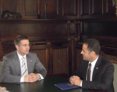 10 August 2012 National Assembly Speaker MA Nebojsa Stefanovic and Iraqi Ambassador Falah Abdul Hasan Abdul Sada